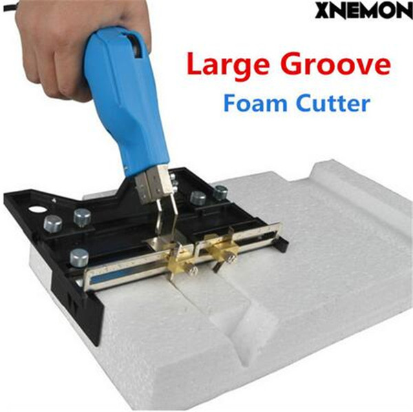 XNEMON Large Groove Electric Hot Knife Foam Cutter Heat Wire Grooving Cutting Tool Foam Cutting Pen Sponge Insulation KT Board