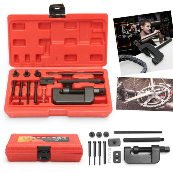 13 Pcs/Set Motorcycle Bike Chain Breaker Link Splitter Riveter Riveting Bicycle Repair Tool Kit Set REMOVER CHAIN TOOLS CUTTER