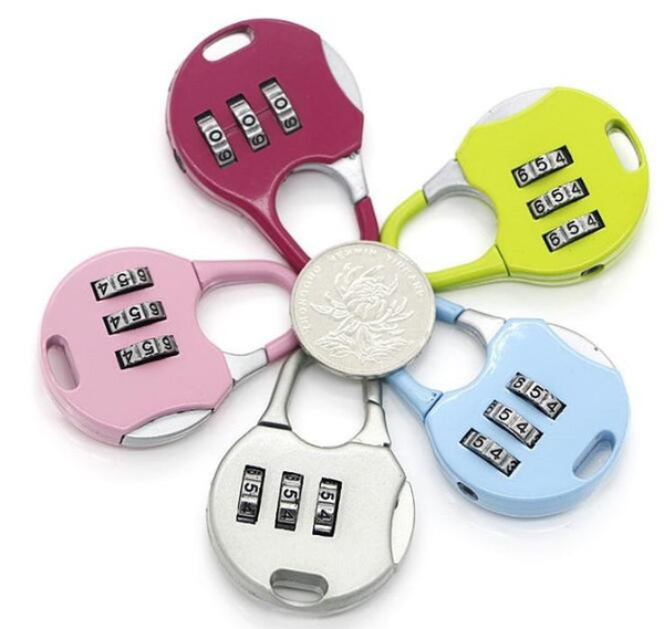 Hot 3 Digit Dial Combination Code Number Lock Padlock For Luggage Zipper Bag Backpack Handbag Suitcase Drawer