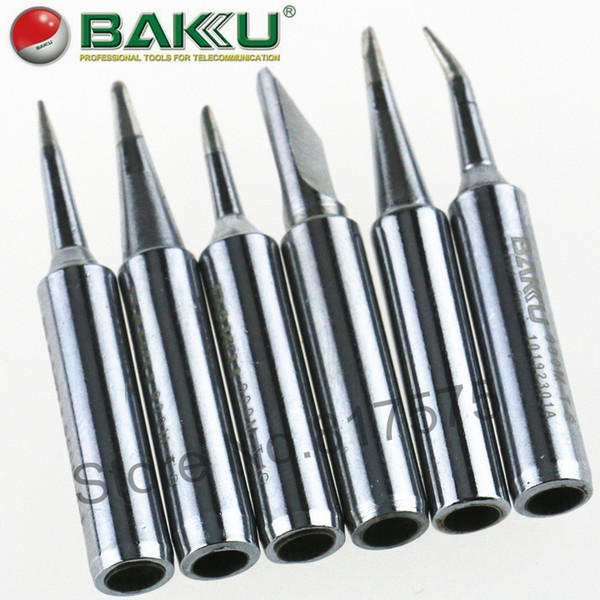 6 pieces/lot (6 types) BAKU Soldering Tips,Fit For BAKU BK-601D/BK-603A/BK-878L/BK-702B/BK-601A/BK-603D/BK-878/BAKU-909