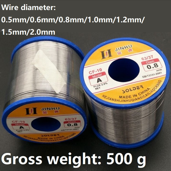 Rosin core solder wire Material Sn Pb Flux 2.0% Welding Gross weight 500 g Diameter 0.5 ,0.6 ,0.8 ,1.0 1.2 1.5 2.0 mm