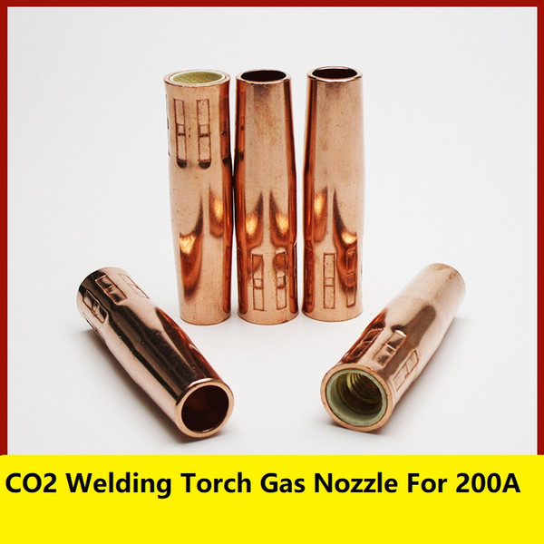 MIG / MAG CO2 Welding torch Gas nozzle Protective mouth for 200 A Red copper Welding accessories High quality Good price