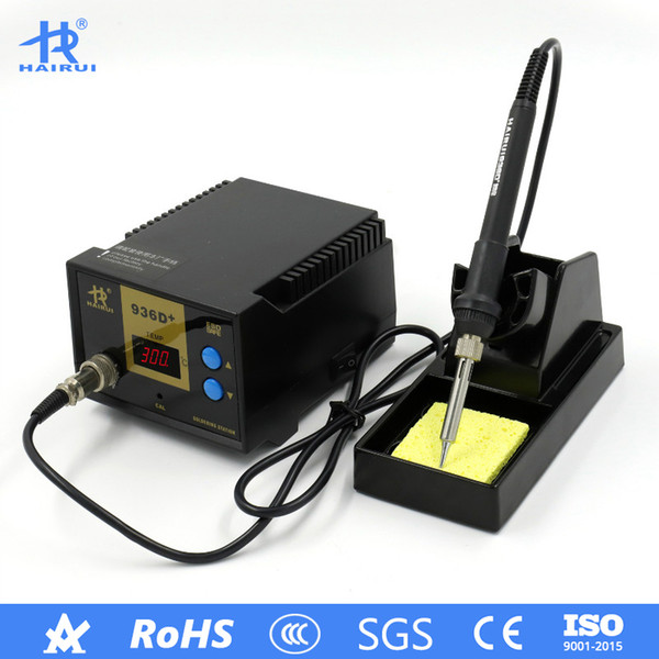 HAIRUI 936D+ 110V/220V Iron Soldering Station Digital Display Lead-free 60W ESD Soldering Station