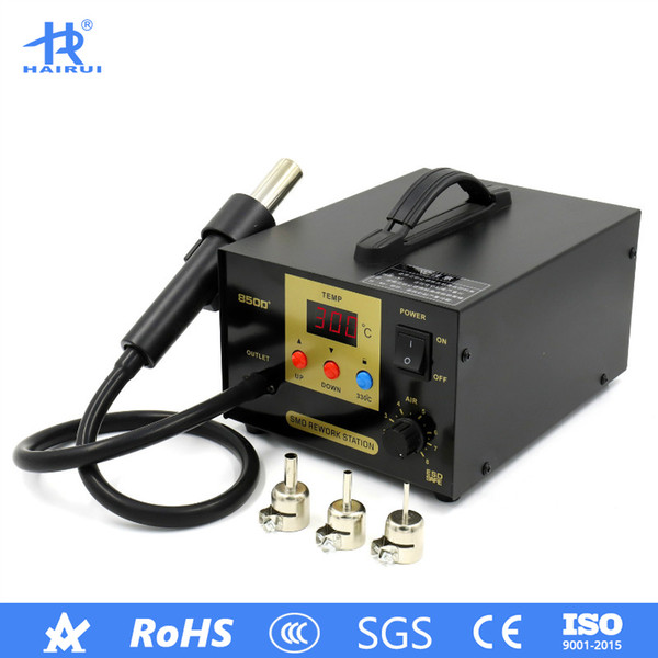 HAIRUI 850D+ 110V/220V Soldering Station Digital Display Lead-free 600W SMD Hot Air Station