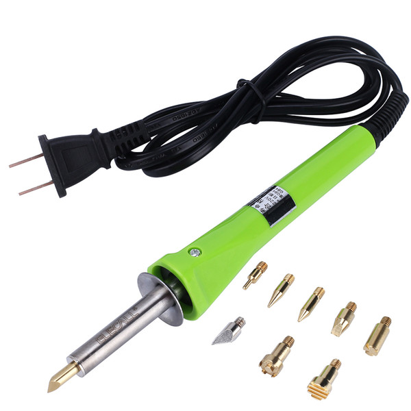 ESI-118 Engraving Wood Pyrography Tool US plug 220V 30W Wood Burning Pen Set Soldering Iron Tool Set Woodburning Carving Pen