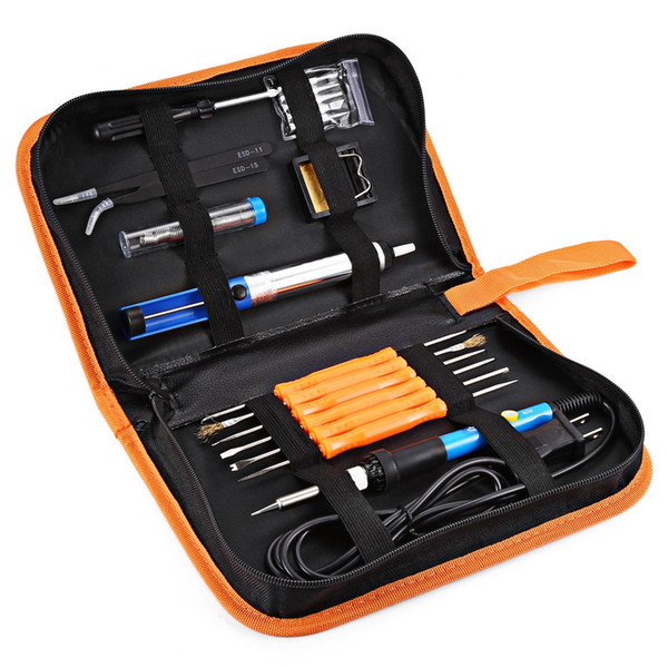 Inlife 60W 110V Soldering Iron Kit with Temperature Control Electric Solder Irons Welding Repair Tool Long Life Welding Tool Kit