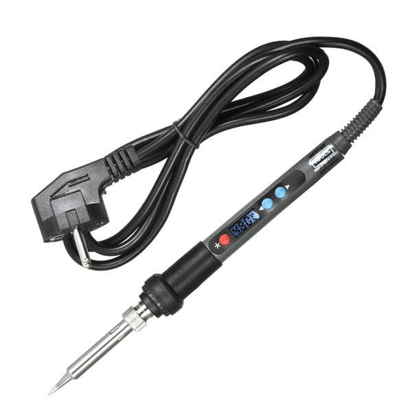 90W Professional Electric Soldering Iron Digital Temperature Adjustable welding Tool Mini Soldering Station Backlight LCD AC110V