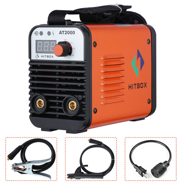 Mini ARC Welder Rod Stick MMA HITBOX AT2000 110/220V Dual Volt Inverter Welding Machine Freeshipping