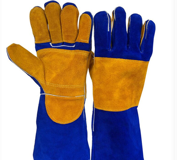 NEW 15 Inch Leather Welding Gloves - For Tig Welders/Mig/Fireplace/Stove/BBQ/Gardening/Welding Mask/DIY Wood Working