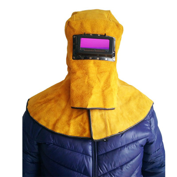 Good Quality Leather Welding Helmet Welding Mask Solar Auto Darkening Filter Lens Welder Hood