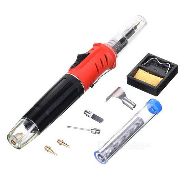 10 in 1 Professional Butane Gas Soldering Iron Kit Welding Kit Torch HS-1115K jet 1300 Multi-Functional Self-Ignition