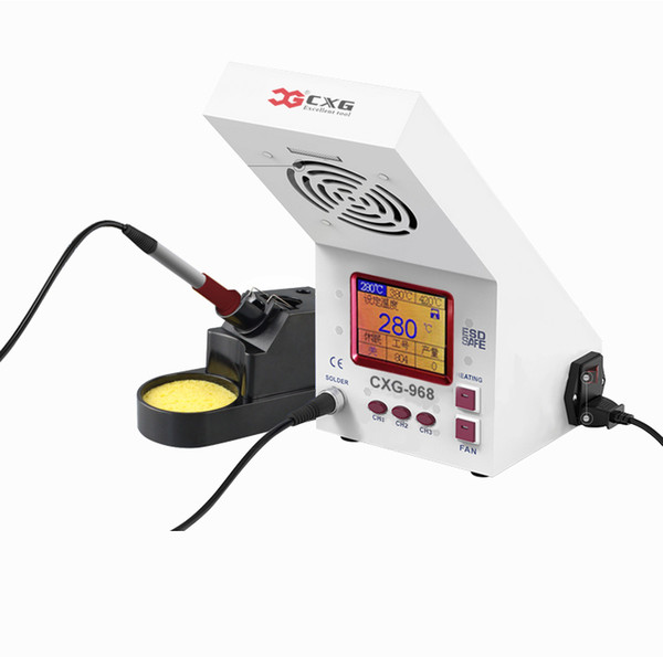 CXG968 2 in 1 soldering iron with fume smoke extractor soldering