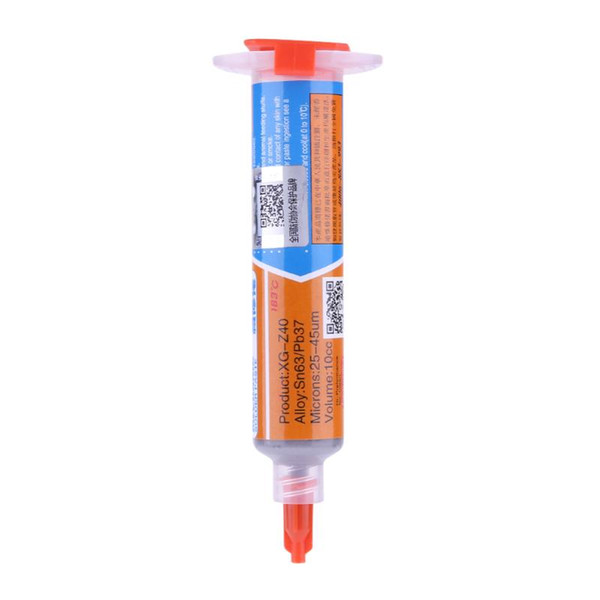 10cc Needle Shaped Xg-z40 Solder Paste Flux 25-45um Syringe to Mobile Phone Repair Computer Services Industry