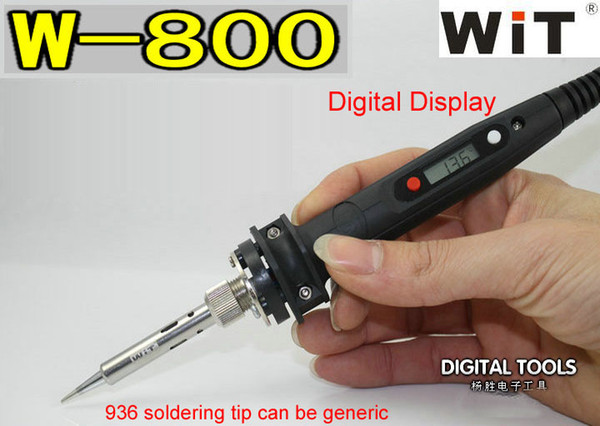 Japan WiT Brand Repair Tools W800 Electric Soldering Iron 110~220V Internal Heat Type Digital Display Adjustable Temperature