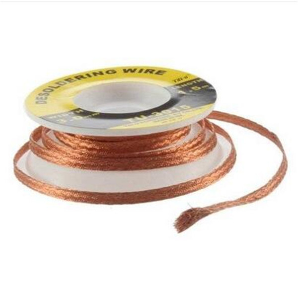 2018 Wholesales Free shipping Security 5 ft. 3 mm Desoldering Braid Solder Remover Wick TNI-U new