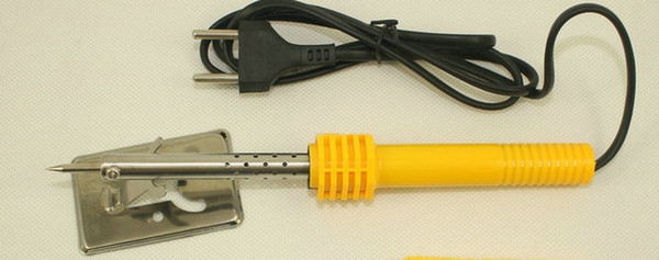 Hot Sale AC 220V-240V 60W Electric Soldering Iron Welding Tool EU Plug Yellow#50738, dandys