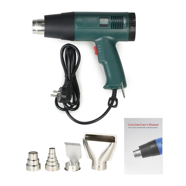 Electric Heat Gun Digital 1800W Hot Air Gun Temperature-Controlled Professional Industrial Shrink Wrap Blower Heater Soldering Welding Tools