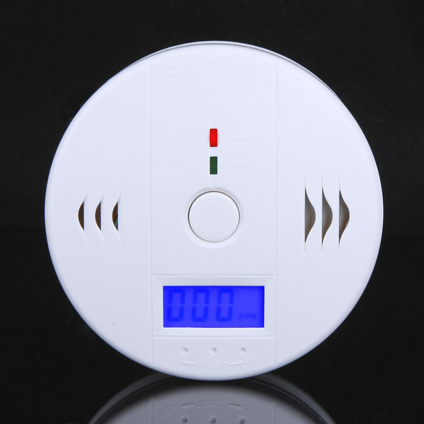 HOT! New Arrival !! LCD CO Carbon Monoxide Poisoning Sensor Monitor Alarm Detector White 00567