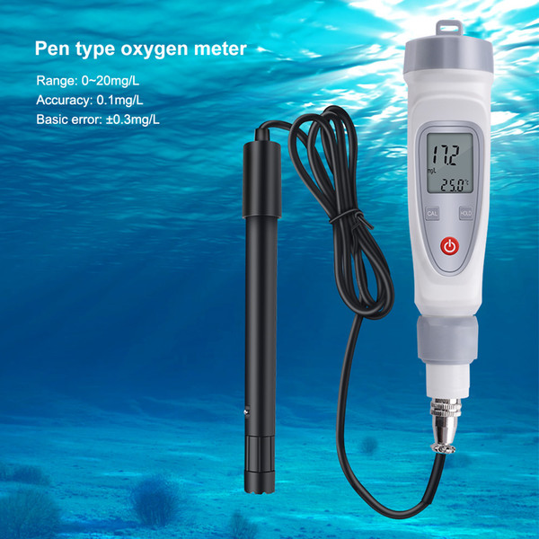 10 Pcs/Lot Portable Digital Pen Dissolved Oxygen Meter JPB-70A Dissolved Oxygen Meter Water Quality Tester Dissolved Oxygen Detector