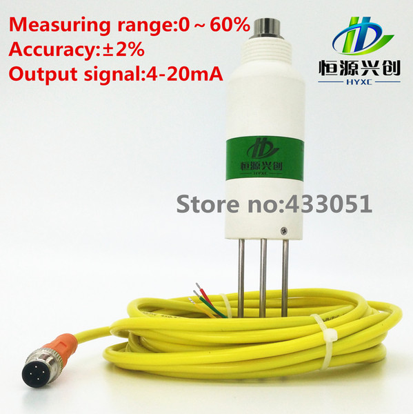 Soil moisture sensor;0utput signal 4-20mA/0-5V/0-10V;Range:0-60%;Accuracy:2%;Applicable to all kinds of soil moisture monitoring