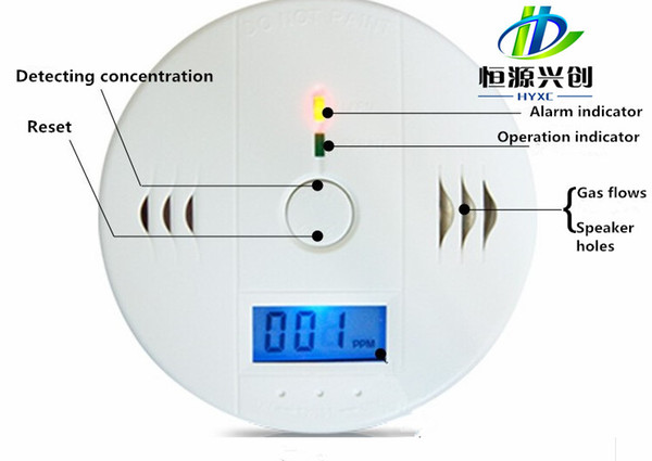 Household briquette stove alarm / carbon monoxide CO alarm / voice alarm combustible gas coal