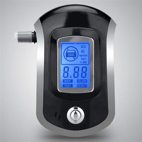 Prefessional Portable Breath Alcohol Tester AT6000 ALC Smart Breath Alcohol Tester Digital LCD Breathalyzer Analyzer