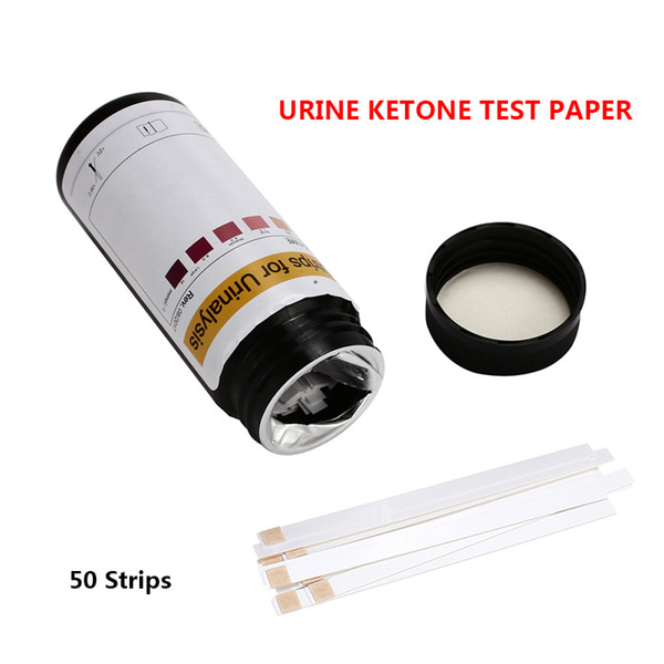 50pcs PH Meter Ketone Strips Test Paper Ketosis Urine Dipstick Paper Urinary Ketone Test Diet Weight Free Shipping Ho-sale