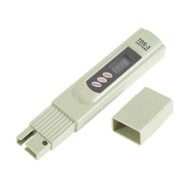 Digital TDS Meter Monitor TEMP PPM Tester Pen LCD Meters Stick Water Purity Monitors Mini Filter Hydroponic Testers TDS-3 Free DHL 1255