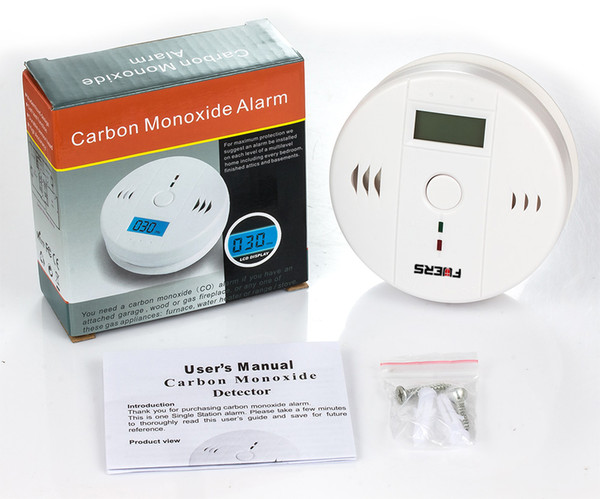 Home Security 85dB Warning High Sensitive LCD Photoelectric Independent CO Gas Sensor Carbon Monoxide Poisoning Alarm Detector BH42