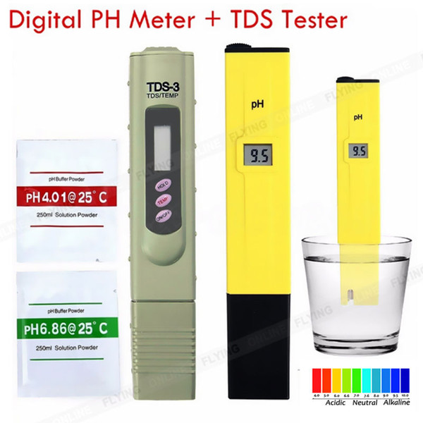 Premium Automatic Digital TDS Tester PH Meter Measure Aquarium Water Quality