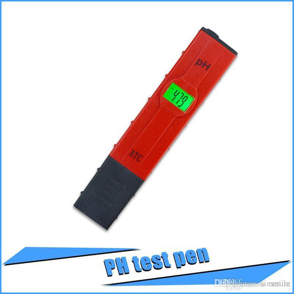 Wholesale-aquarium PH meter with high accuracy temperature compensation ATC Portable backlight pH meter PH Tester 0-14PH 50pcs/lot