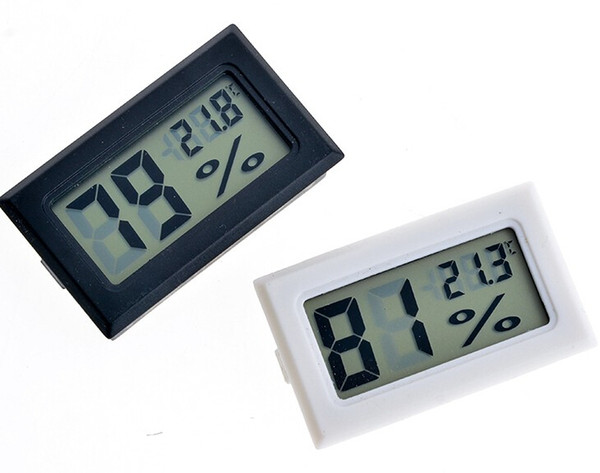 2000pcs Fy-11 black /white embedded Digital temperature humidity meter 10% to 99% / -50 to 70 degree