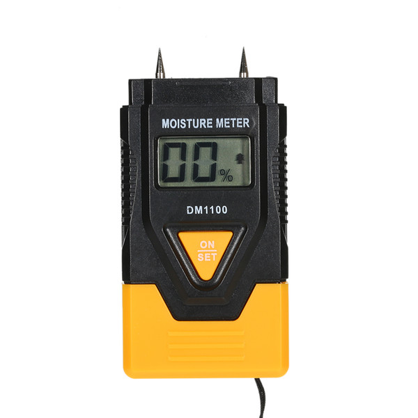 Freeshipping Digital Moisture Meter Quality hygrometer LCD Wood Building Material Humidity Detector Wet Sensor Tester Temperature Measure