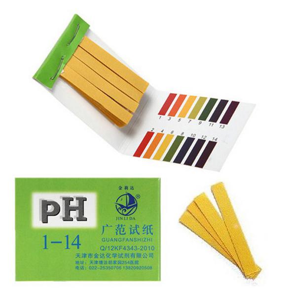 80 Strips Full Range pH Alkaline Acid 1-14 Test Indicator Paper Litmus Testing Free Shipping