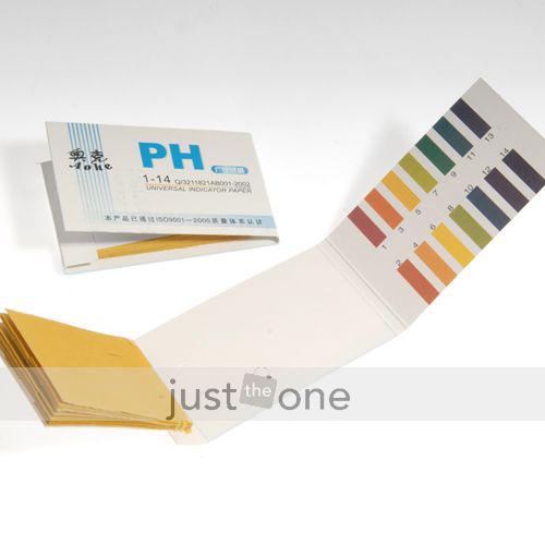 Free shipping 160 pcs Full Range 1-14 PH Universal Test Paper Strips Alkaline Acid