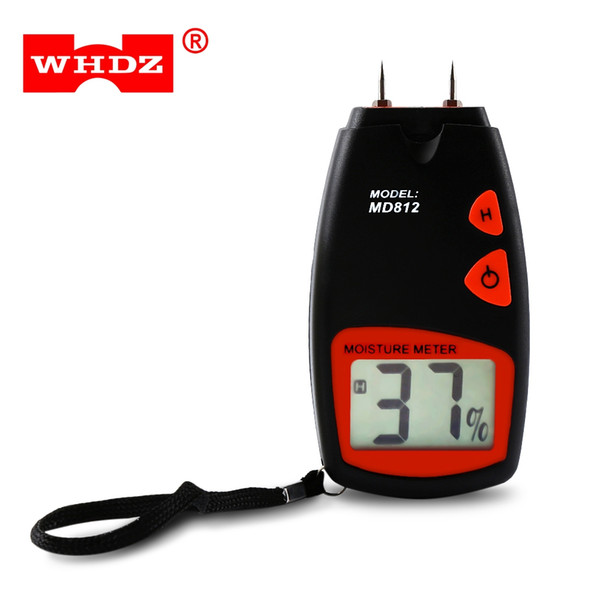 WHDZ MD812 Digital Wood Moisture Meter With LCD Display Two Pins Humidity Tester Timber Damp Detector Moisture Meter Test Tester B