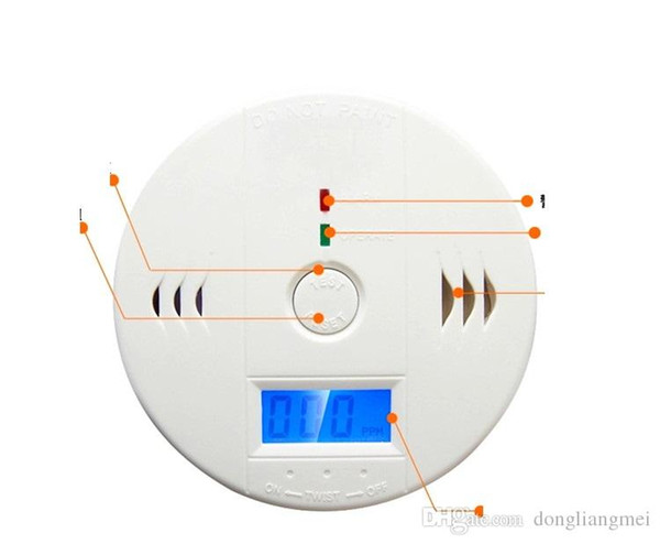 10pc Wireless Battery-operated gas alarm security system Alert Smoke Carbon Monoxide CO Detectors Gas Alarm 10A