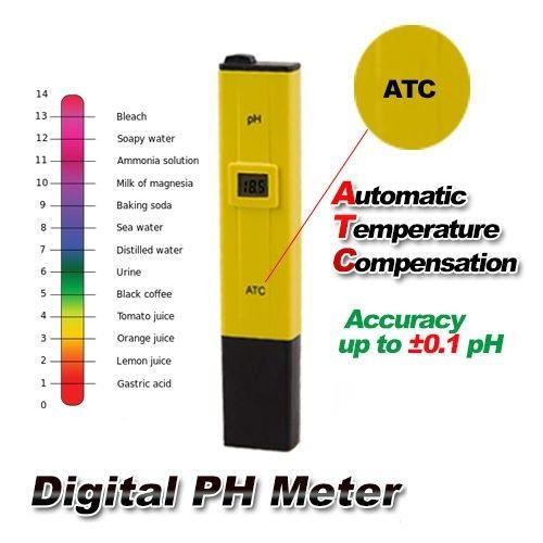 Advanced Pool Water Digital PH Meter Pocket Tester measure Pen SPA Aquarium Tester Aquarium Pool Hydroponic Automatic Water Monito