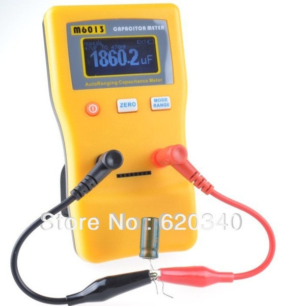 Free shipping 2013 Listing Handheld High precisio Autoranging LCD Digital capacitor meter Accuracy 1% Test range 0.01pF-47000uF order<$18no