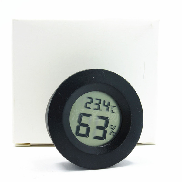 Circular embedded electronic temperature hygrometer, pet hygrometer, acrylic box creeping box thermometer