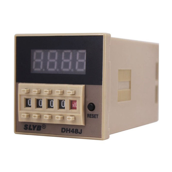 220VAC DH48J Digital Counter Relay with 4-Digit counters