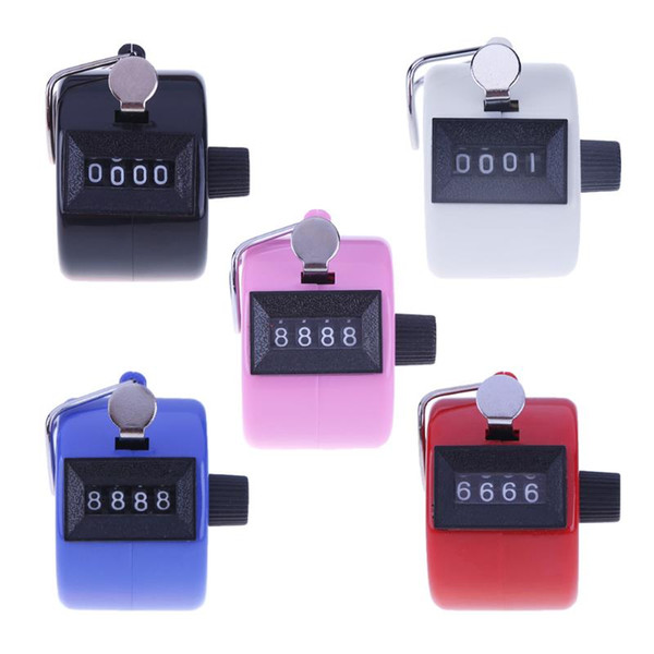 Counter 4 Digit Number Counters Plastic Shell Hand held Finger Display Manual Counting Tally Clicker Timer Golf Points c455