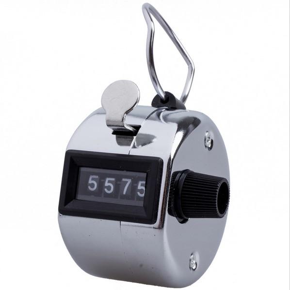 Mini mechanical digital manual counter 4-digit handheld counter aircraft flow counter manual counting golf