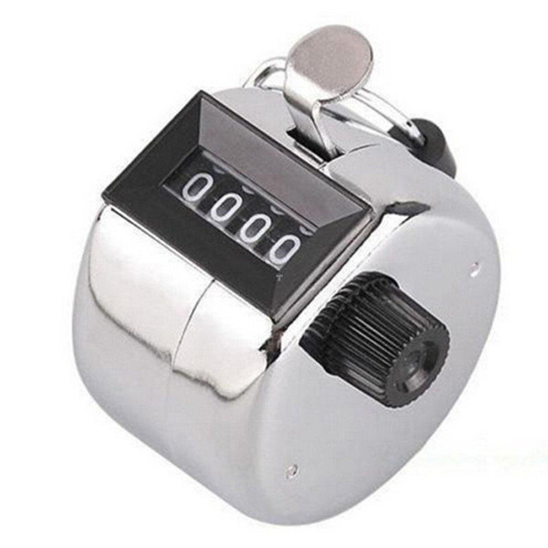 4 Digit Number Manual Mechanical Hand Counter Small Digital Tally Counter Sports Training Hand Mechanical Counter VF1237