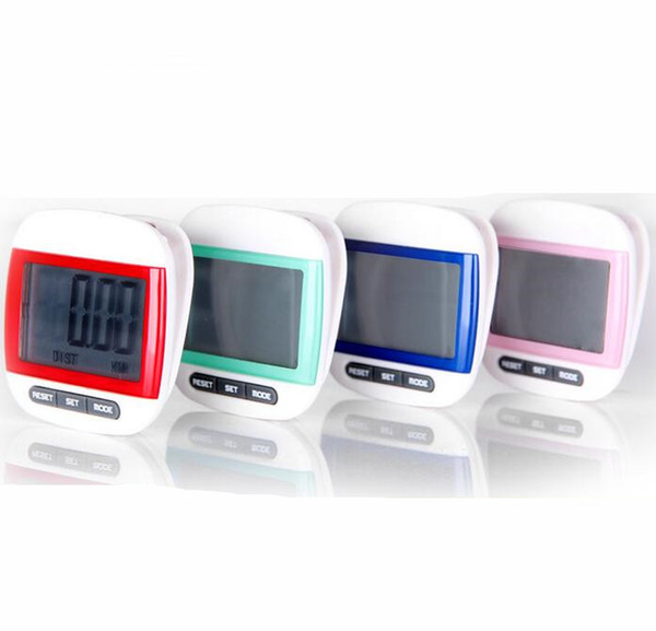 by dhl/fedex 100pcs/lot 3 in1 Waterproof Step Movement Calories Counter Multi-Function Digital Pedometer with Big Screen