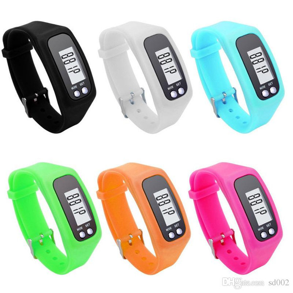 Portable Sports Bracelet Run Step Walking Distance Pedometer For Silicone LCD Electronic Counter Originality Promotion Gift 4 8kr ff