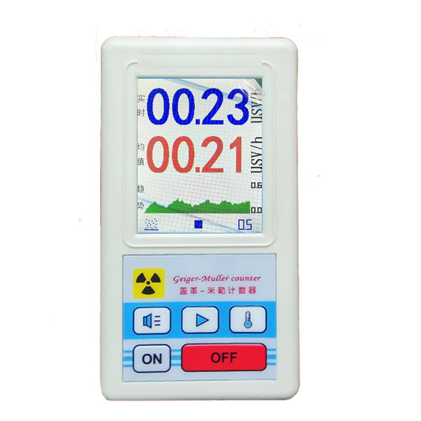 Freeshipping Geiger counter Nuclear radiation detector ,Personal dosimeters Marble detector nuclear radiation tester With a display screen