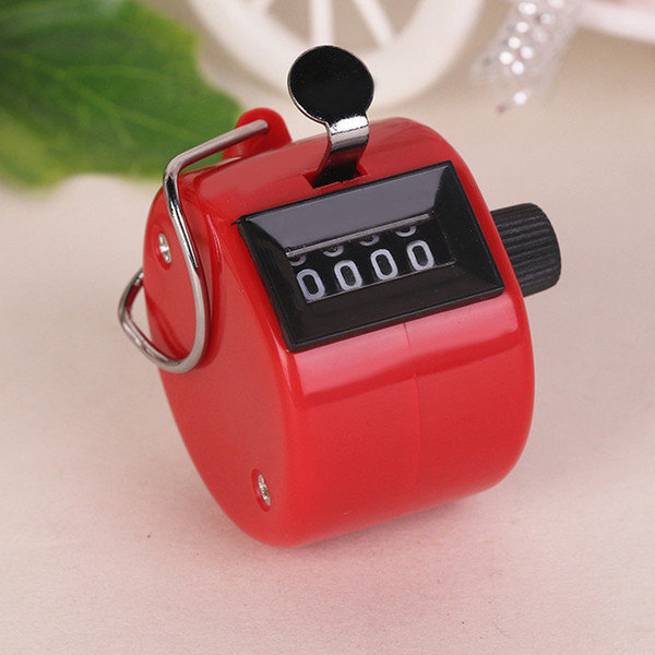 Digits Stainless Counters Professional 4 Digit Hand Held Tally Counter Manual Palm Clicker Number Counting Golf DHL