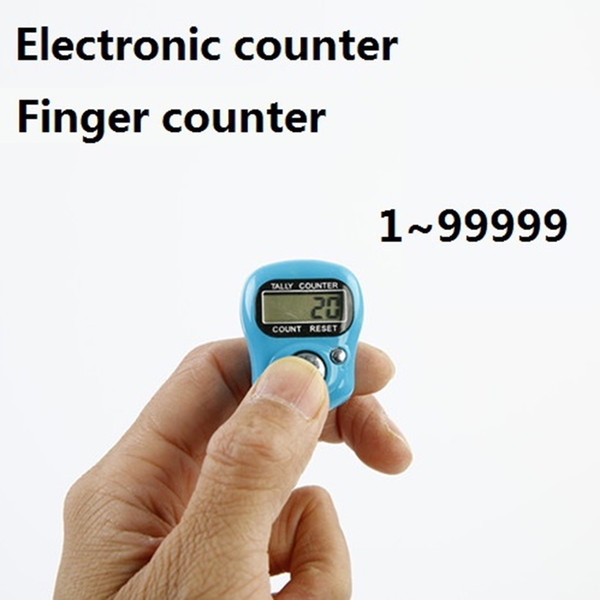 Electronic counter Hand Held Tally arithmometer Clicker Counters 5 Digit Number tally register Golf Chrome Sport finger Counter Counting