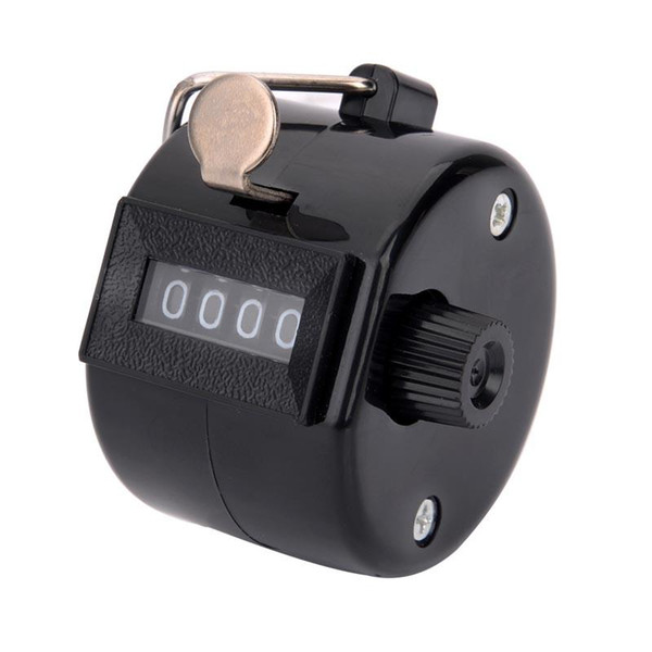 Wholesale-4-Digit Manual Mechanical Counter - Black (Max. 9999)